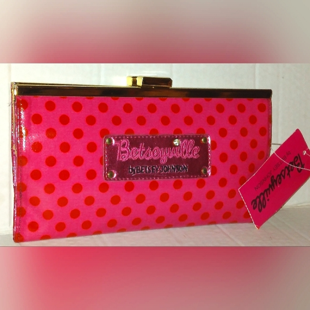 ☆NWT☆Vintage☆Betsey Johnson "Betseyville"  Circue De La Betsey Dbl Frame Kissloc